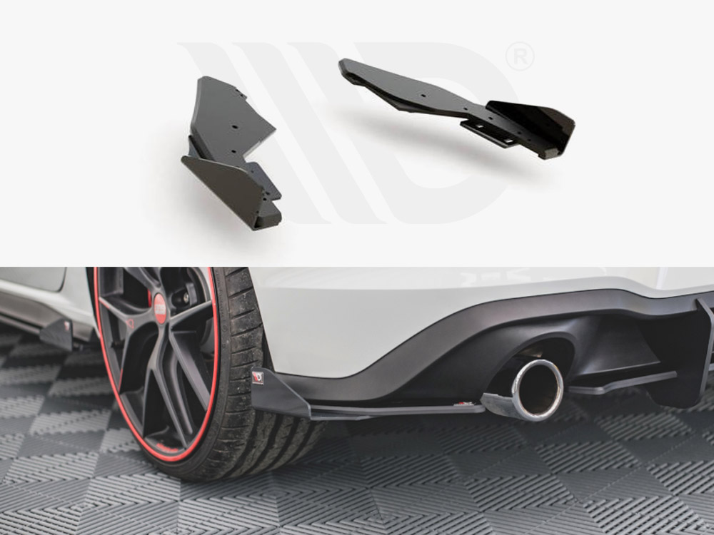 RACING DURABILITY REAR SIDE SPLITTERS (+FLAPS) VW GOLF 8 GTI (2020-)