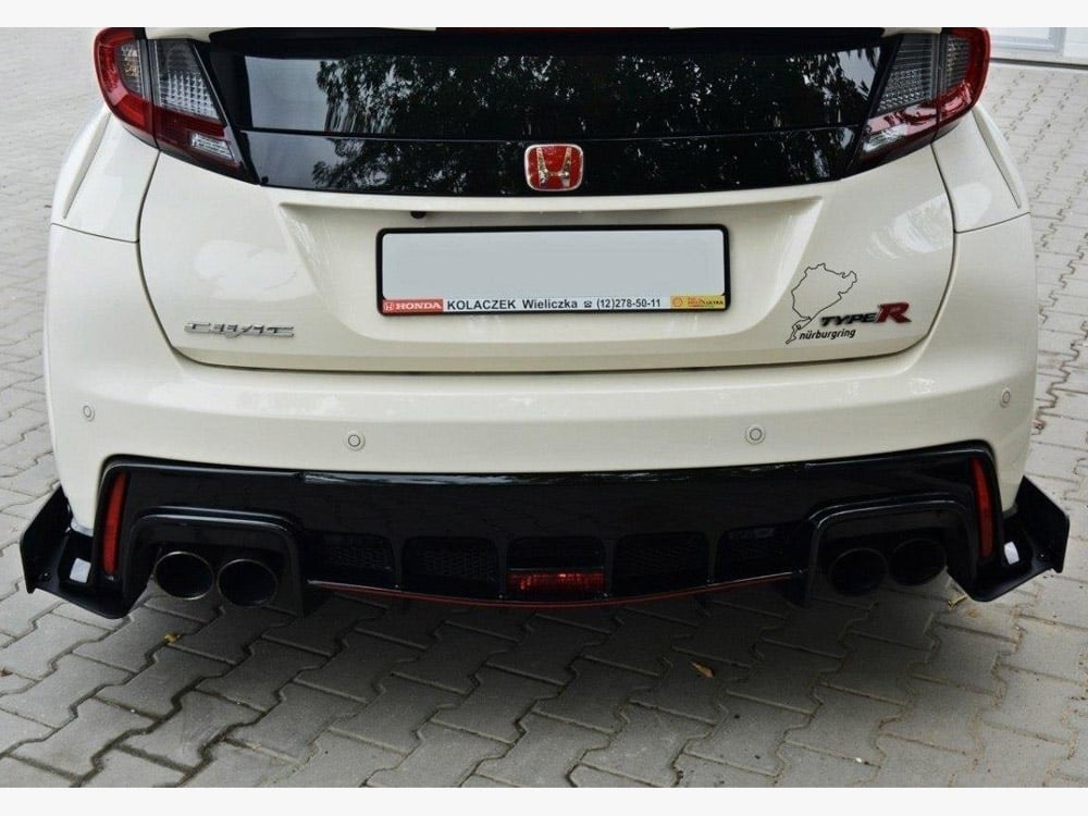 Honda Racing Splitter Racing Rear Side Splitters Honda Civic IX Type R - Maxton Design Ireland