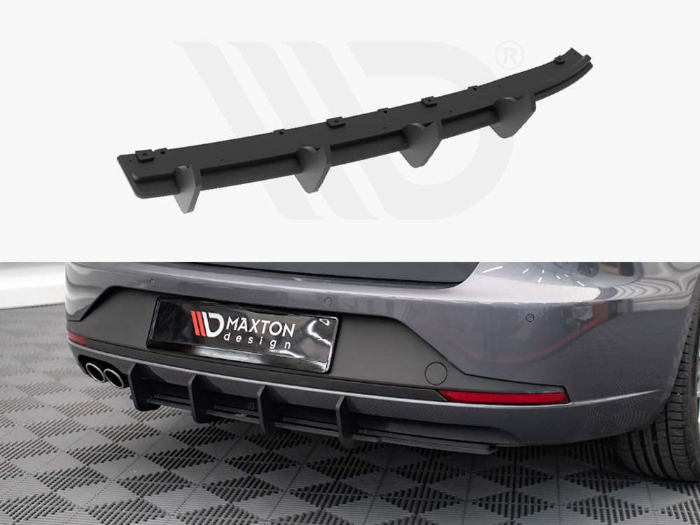 Slavia Rear Diffuser Kit Street PRO Rear Diffuser Seat Leon FR Sportstourer MK3 (2012-2016 ...
