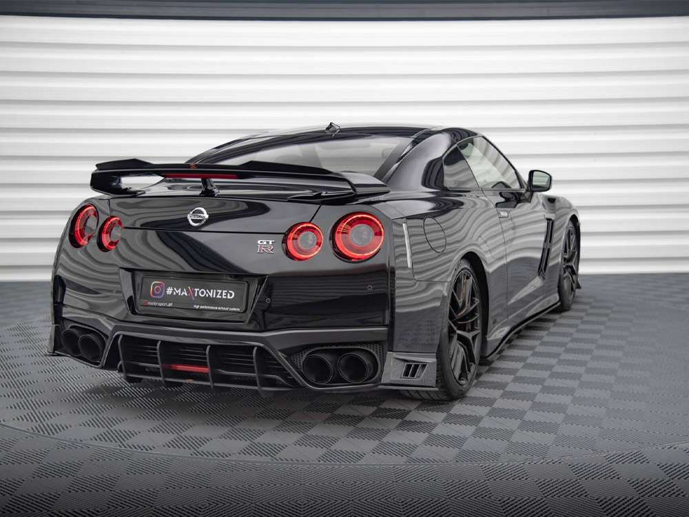Grt R35 Design Street Pro Rear Side Splitters Nissan GTR R35 2nd Facelift - Maxton ...