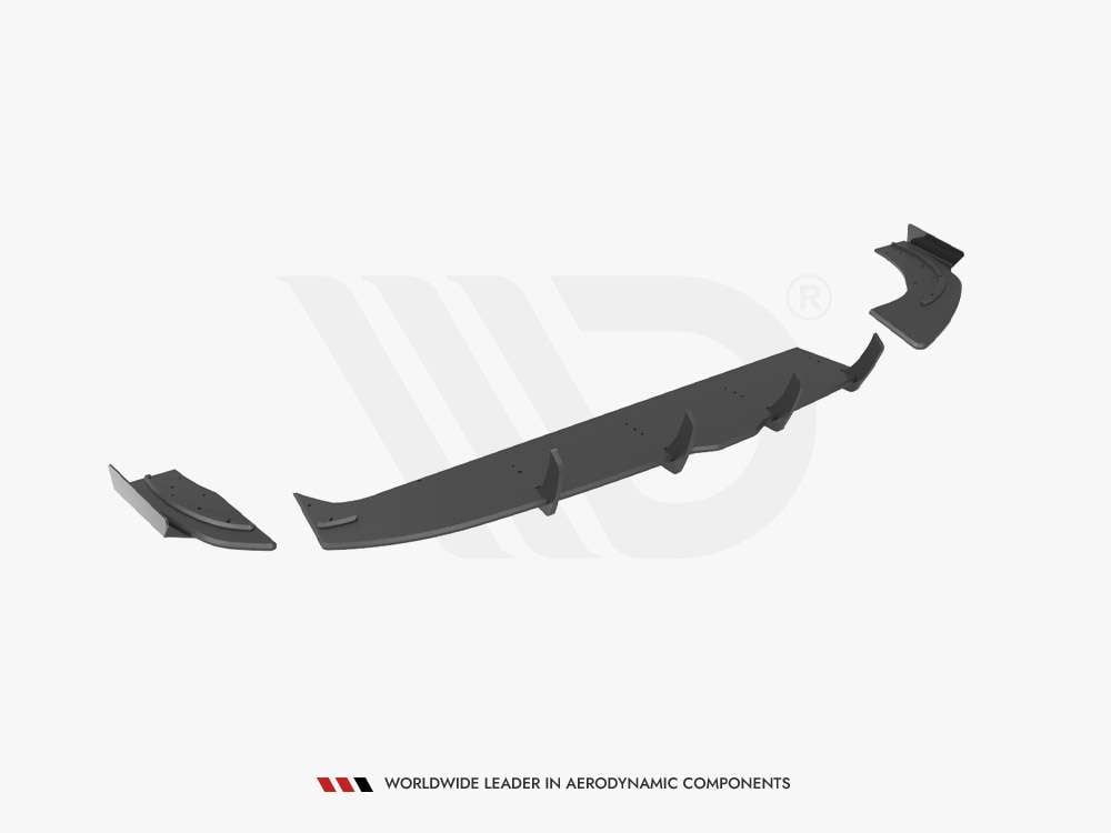 Street PRO Rear Diffuser + Flaps Hyundai I30 Fastback N-Line Mk3 ...