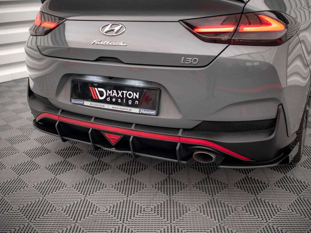 Street PRO Rear Diffuser + Flaps Hyundai I30 Fastback N-Line Mk3 ...